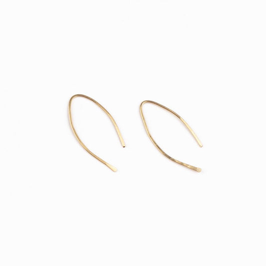 Qasioun Mini-Threader Earrings in Gold - Forai