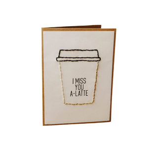 Miss You A Latte Greeting Card Set | Handmade | Assorted | Fair Trade Miss You A Latte Greeting Card Set | Handmade | Assorted | Fair Trade