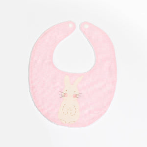 Baby Bib with Bunny Applique Baby Bib with Bunny Applique