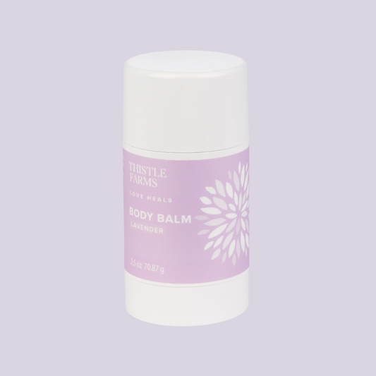 Lavender body balm handcrafted by Thistle Farms.