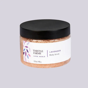 Thistle Farms exfoliating Lavender Body Scrub. Thistle Farms exfoliating Lavender Body Scrub.