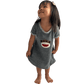 Melange Dress in Gray with Hand-Appliqued Happy Monkey - Forai