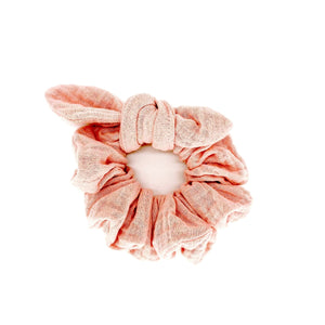 Scrunchie | Peach | Double Cotton Gauze | Handmade Scrunchie | Peach | Double Cotton Gauze | Handmade