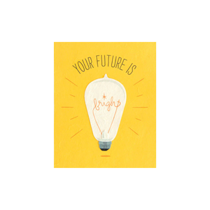Greeting Card with "Your future is bright!" Recycled Paper. Handmade. Fair Trade Greeting Card with "Your future is bright!" Recycled Paper. Handmade. Fair Trade