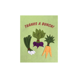 Greeting Card with 'THANKS A BUNCH!' Recycled Paper. Handmade. Fair Trade Greeting Card with 'THANKS A BUNCH!' Recycled Paper. Handmade. Fair Trade