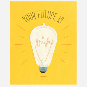 Greeting Card with "Your future is bright!" Recycled Paper. Handmade. Fair Trade Greeting Card with "Your future is bright!" Recycled Paper. Handmade. Fair Trade