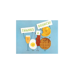 Greeting Thank you Card with 'Thanks a Brunch!' Recycled Paper. Handmade. Greeting Thank you Card with 'Thanks a Brunch!' Recycled Paper. Handmade.