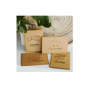 Greeting Cards with berry-themed messages. Handmade. Set of 4. Fair Trade. Greeting Cards with berry-themed messages. Handmade. Set of 4. Fair Trade.