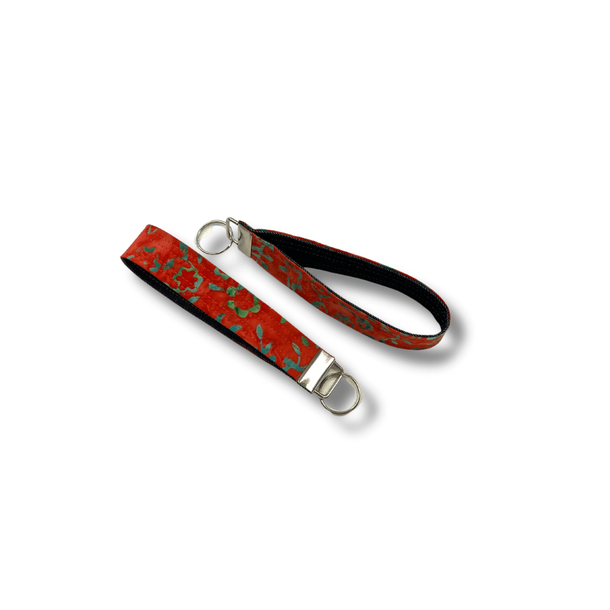 Handmade Red Batik Cotton Key Fob - Forai