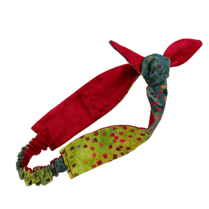 Kids Reversible Tie Headbands in Bright Batiks - Forai Kids Reversible Tie Headbands in Bright Batiks - Forai