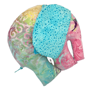 Elephant Fairy Tooth Pillow Plushie in Pastel Batik - Forai Elephant Fairy Tooth Pillow Plushie in Pastel Batik - Forai