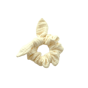 Scrunchies in Ivory Double Cotton Gauze Scrunchies in Ivory Double Cotton Gauze