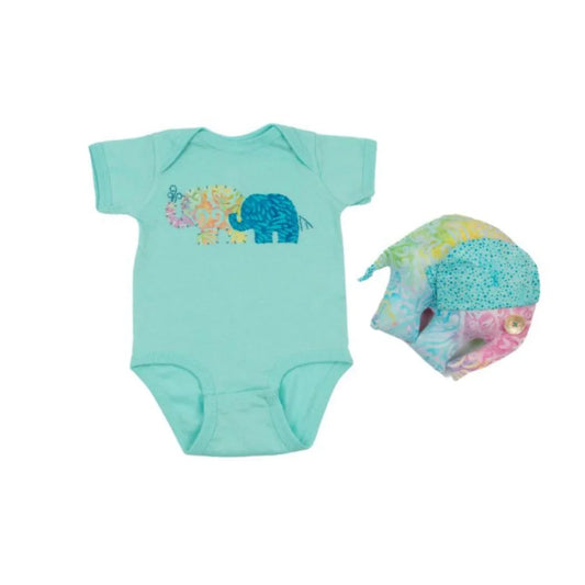 Elephant Fairy Tooth Pillow Plushie in Pastel Batik - Forai