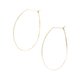 Azmera Hammered Loop Earrings in Brass - Forai