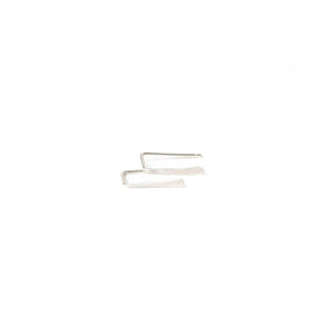Indra Staple Threader Earrings in Sterling Silver Indra Staple Threader Earrings in Sterling Silver