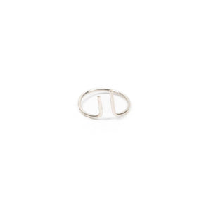 Hand-Hammered Line Ring in Sterling Silver - Forai Hand-Hammered Line Ring in Sterling Silver - Forai
