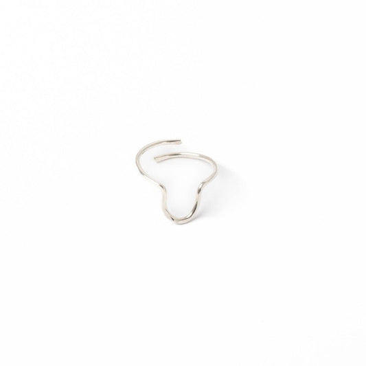Lara Hammered Horsehoe Ring in Sterling Silver - Forai
