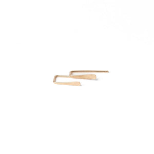 Dainty Indra Staple Threader Earrings in 14k Gold Filled. Waterproof. Minimalist. Dainty Indra Staple Threader Earrings in 14k Gold Filled. Waterproof. Minimalist.