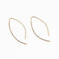 Qasioun Minimalist Threader Earrings in 14k Gold Filled