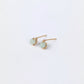 Jordan Amazonite Stud Earrings | 14k Gold Filled | Handmade | Minimalist
