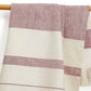 Cotton Kitchen Towel | Handwoven | Field Stripe | Cranberry
