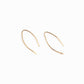 Qasioun Mini-Threader Earrings in Gold - Forai