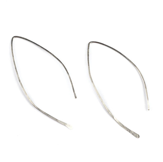 Qasioun Minimalist Threader Earrings in Sterling Silver - Forai