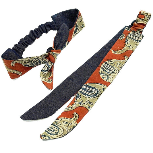 Kazuri Adult Reversible Tie Headbands - Forai