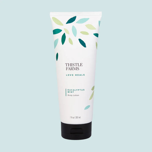 Thistle Farms Eucalyptus Mint body lotion 