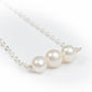 Closeup of Leeda Freshwater Pearl Bracelet in Sterling Silver