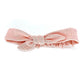 Kids Double Cotton Gauze Tie Headbands in Blush Pink