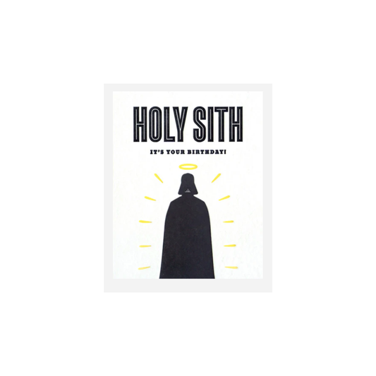 Greeting Card with 'HOLY SITH IT'S YOUR BIRTHDAY!' Recycled Paper. Handmade. Fair Trade
