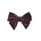 Hair Bows in Plum Velvet