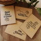 Greeting Cards with bee-themed messages. Handmade. Set of 4. Fair Trade.
