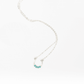 Moab Western Beaded Necklace in Sterling Silver. Horseshoe design with turquoise beads.