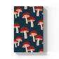 Navy mushroom lay flat journal notebook that supports schools made by Denik.