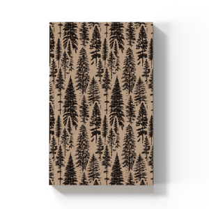 Layflat pines journal notebook that supports schools made by Denik.
