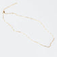 Elizabeth Paperclip Chain Necklace in 14k Gold Filled on white background
