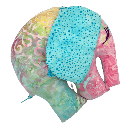 Elephant Fairy Tooth Pillow Plushie in Pastel Batik - Forai