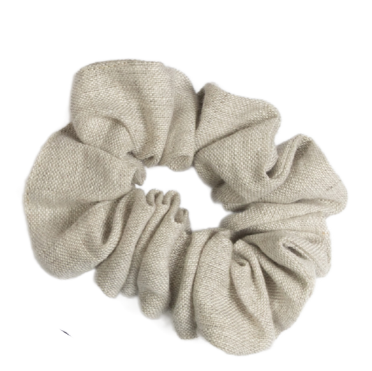 Scrunchies in Natural Linen