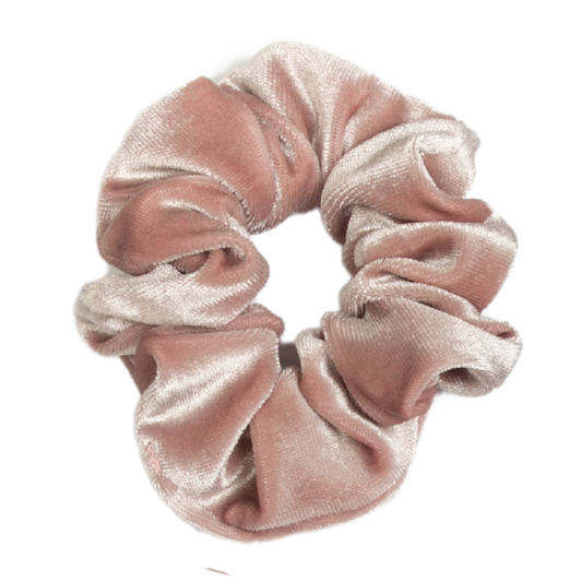 Scrunchies in Rose Gold Velvet