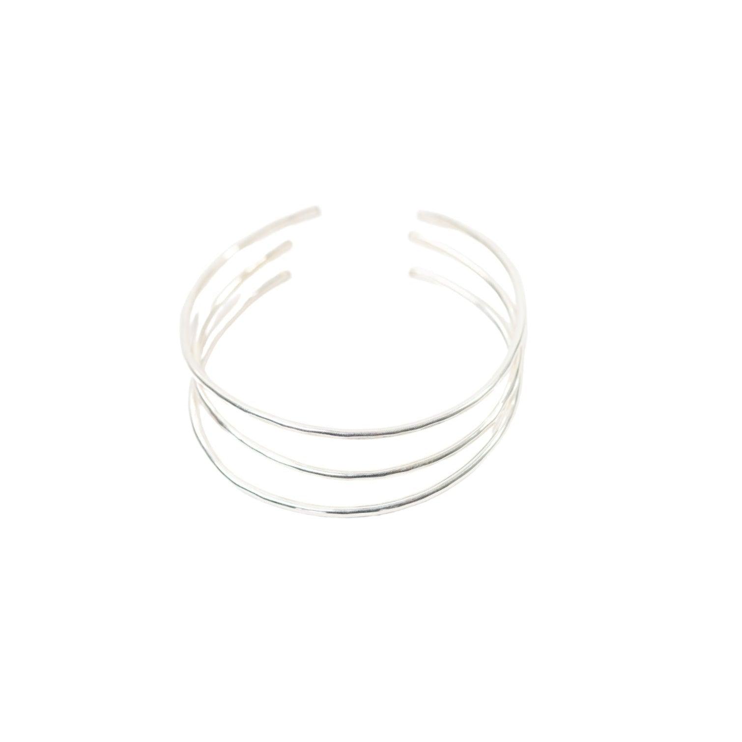 Hammered Sterling Silver Bangle - Forai