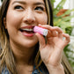 Pomegranate lip balm from Thistle Farms. 
