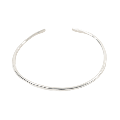 Hammered Sterling Silver Bangle - Forai