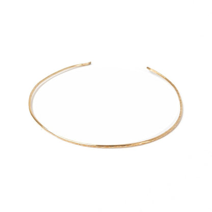 Lana Hammered Brass Collar Necklace - Forai