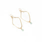 Kayah Li Hammered Brass and Amazonite Earrings - Forai