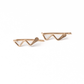 14k gold filled waterproof wavy handmade  threader earrings under $30. Ethically-made by resettled refugee women in St. Louis, MO.