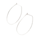 Azmera Hammered Hoop Earrings in Sterling Silver 