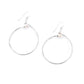 These refugee-made earrings feature a delicate hand-hammered sterling silver hoop topped with a rose freshwater pearl and hang from 14k gold-filled ear wires. Effortless fashion! Forai refugee made gifts.