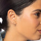 Indra Hoop Threader Earrings in Gold - Forai